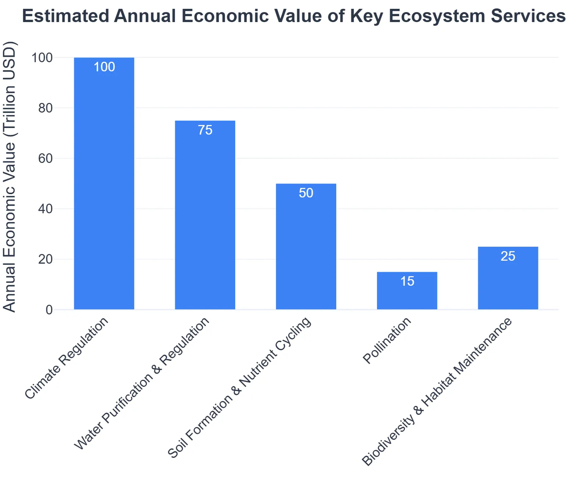 Estimated Annual Economic Value of Key Ecosystem Services
