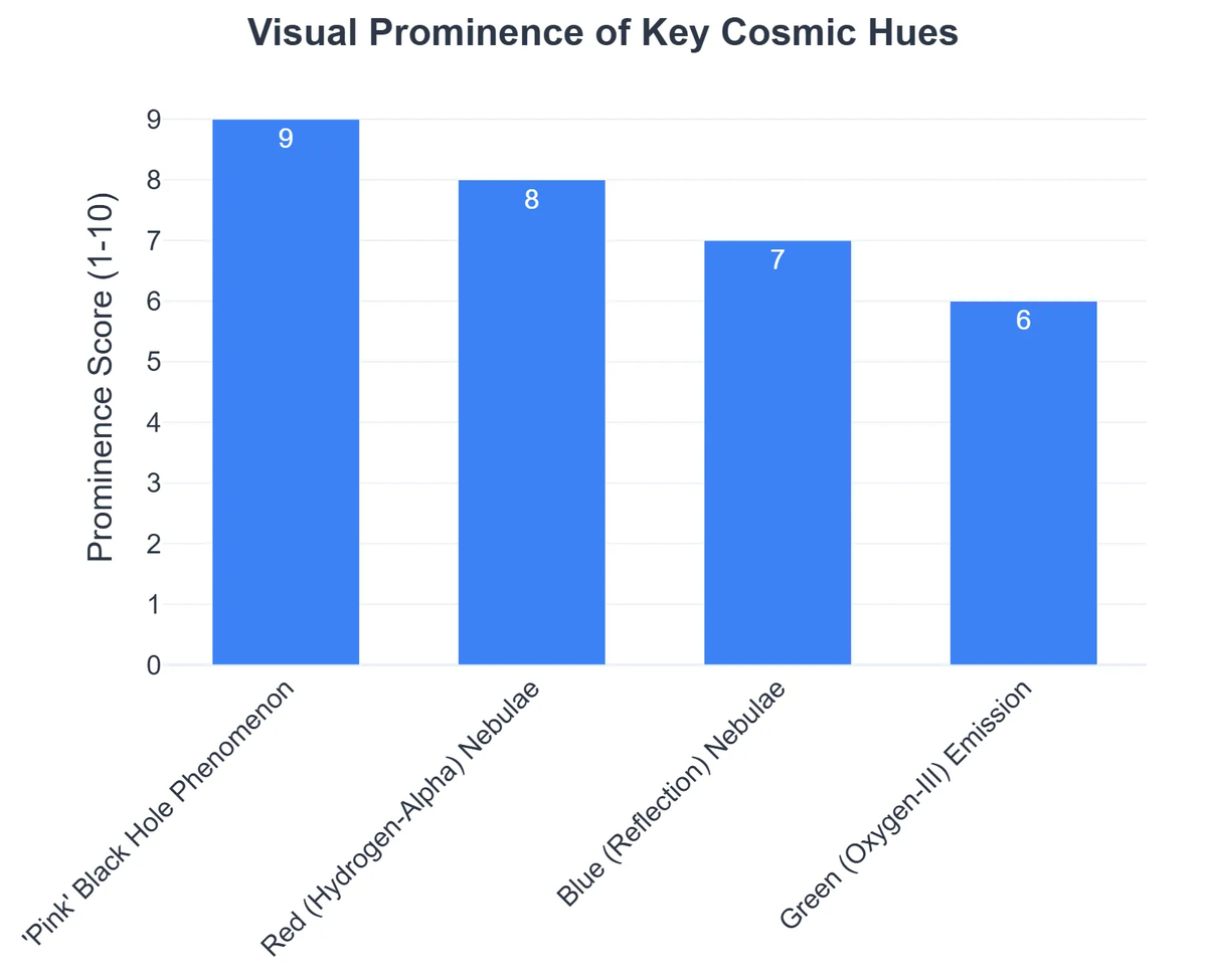 Visual Prominence of Key Cosmic Hues