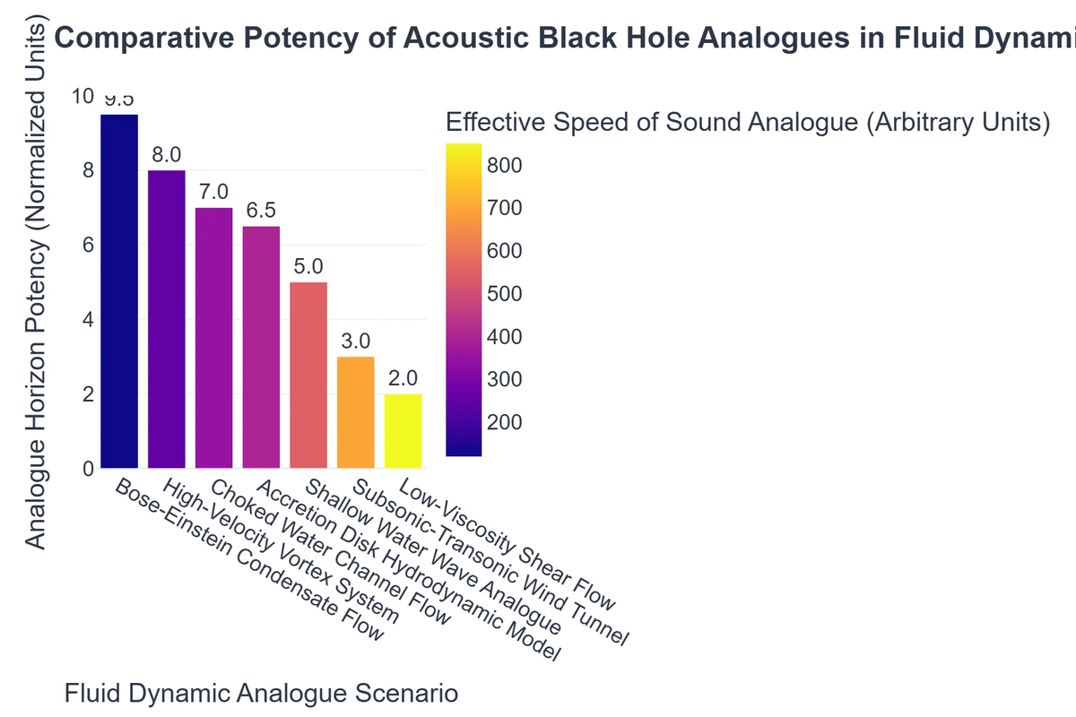 Comparative Potency of Acoustic Black Hole Analogues in Fluid Dynamics