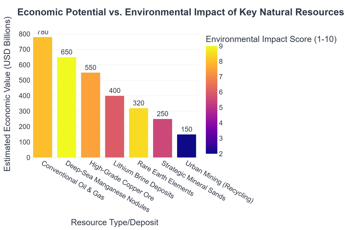 Economic Potential vs. Environmental Impact of Key Natural Resources