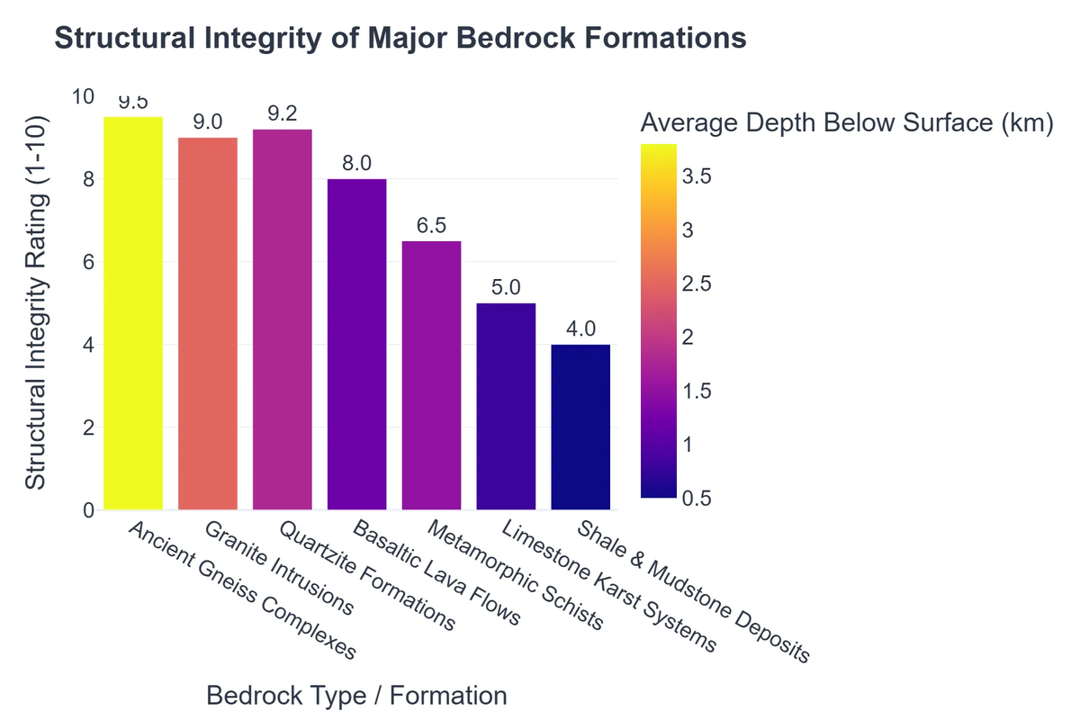 Structural Integrity of Major Bedrock Formations