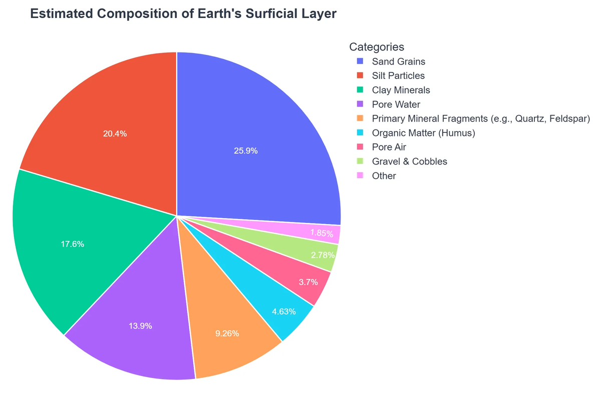 Estimated Composition of Earth's Surficial Layer