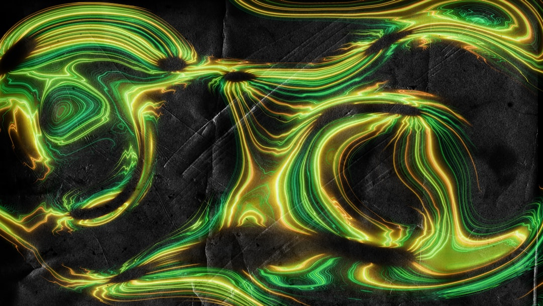 A sleek, metallic clockwork mechanism with its gears in motion, surrounded by a subtle, swirling constellation of glowing quantum particles, all against a deep, dark background.