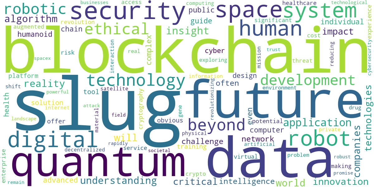 Word cloud for article: Future Perfect?: Charting the Course of Tomorrow's Technology